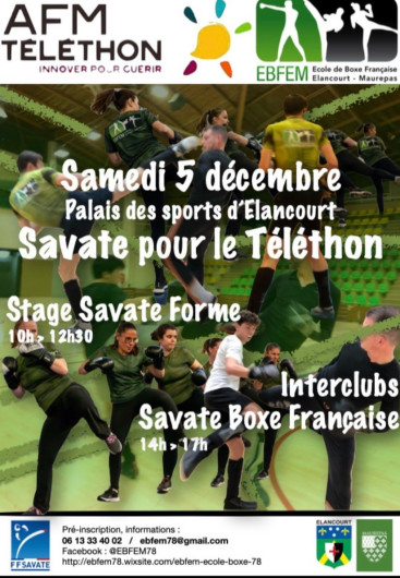 EBFEM: stage de savate forme pour le Téléthon